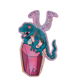 Crystal Lizard Sticker
