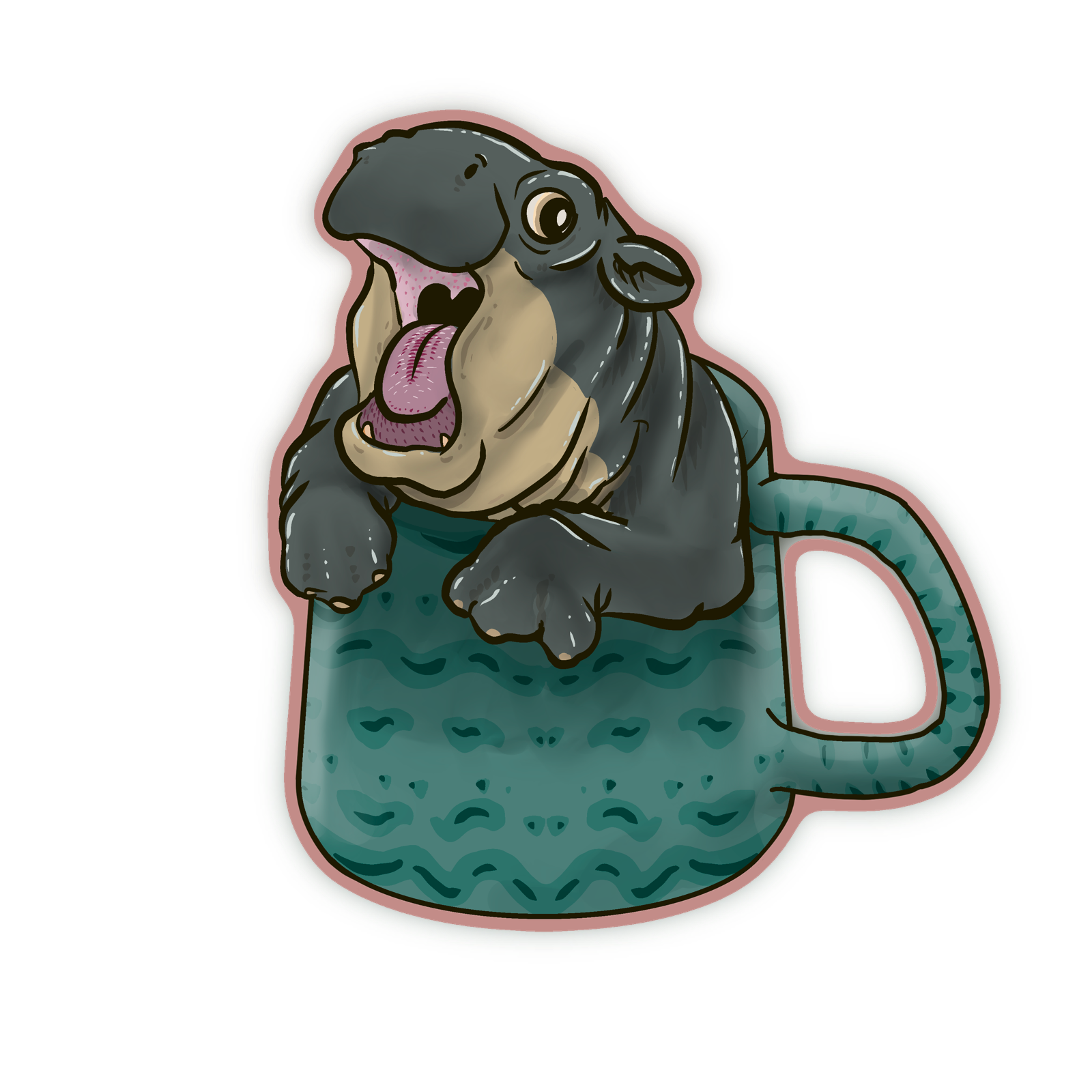 Muggo Moo Deng Sticker