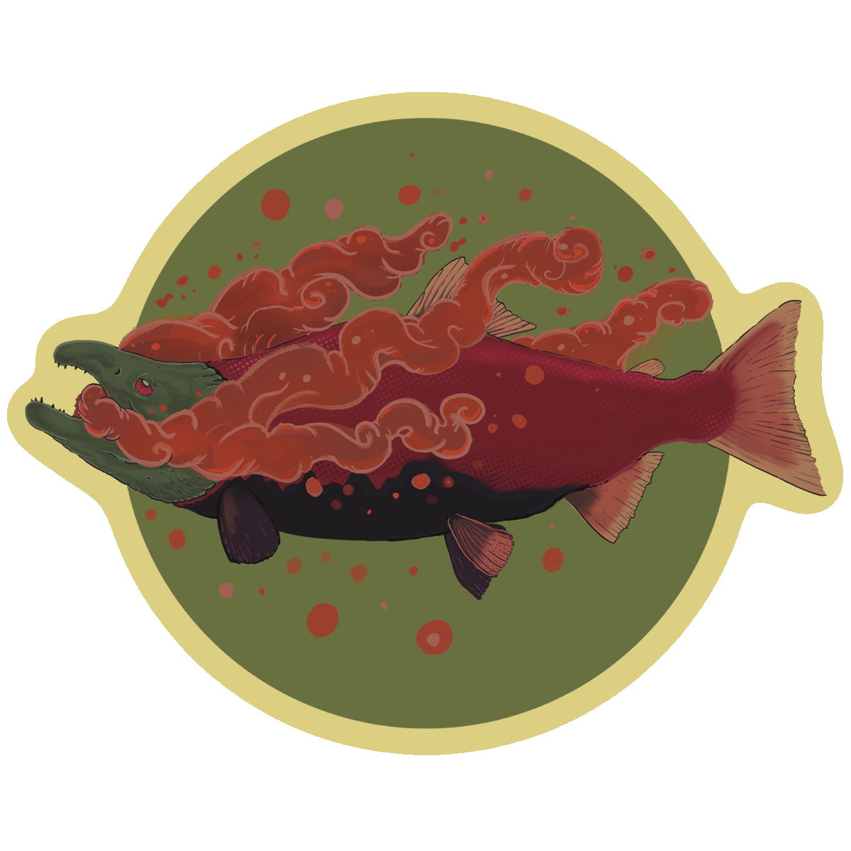 Smoked Salmon Sticker