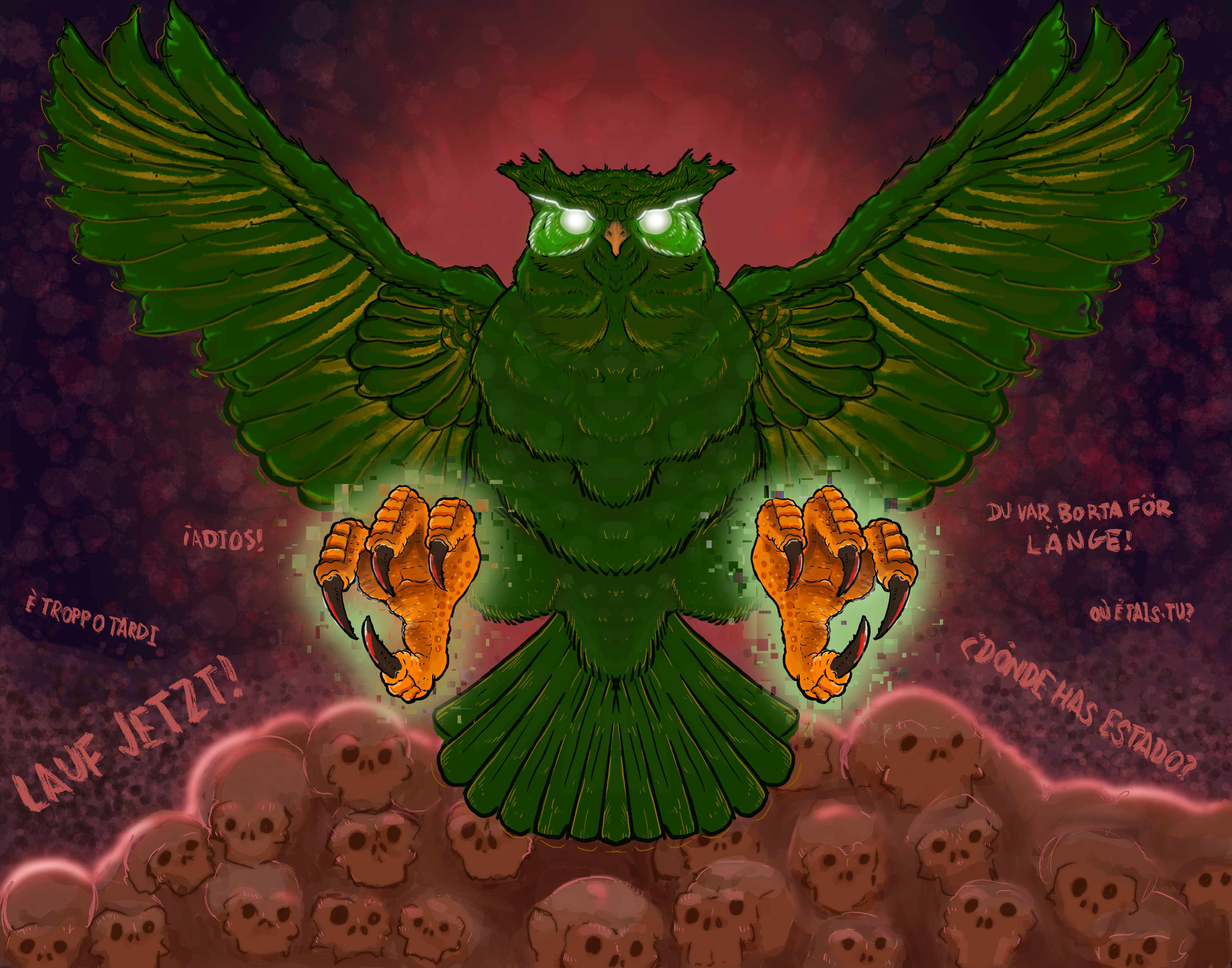 Duo the Owl 4.25x5.5